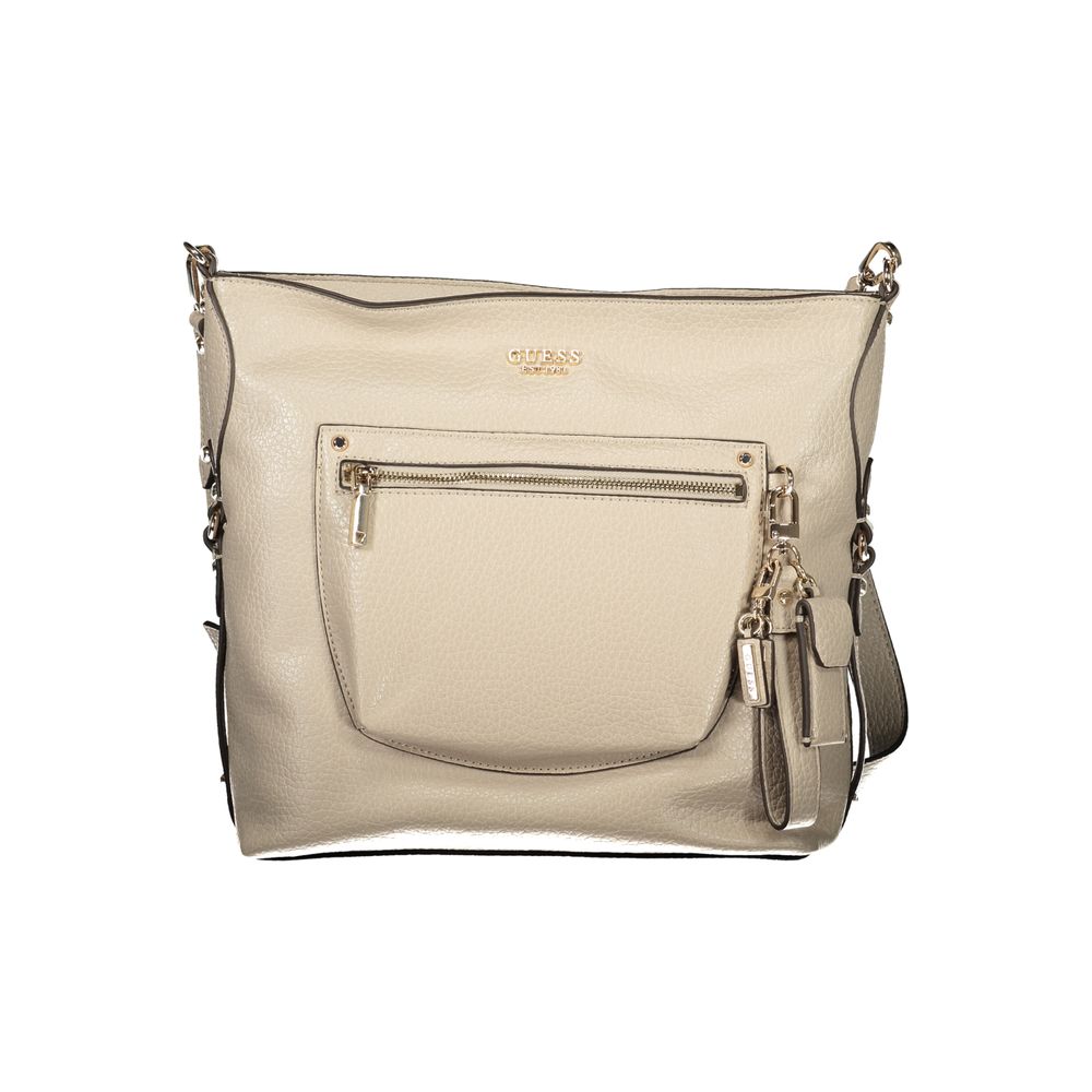 Guess Jeans Beige Polyurethane Women's Handbag Guess Jeans