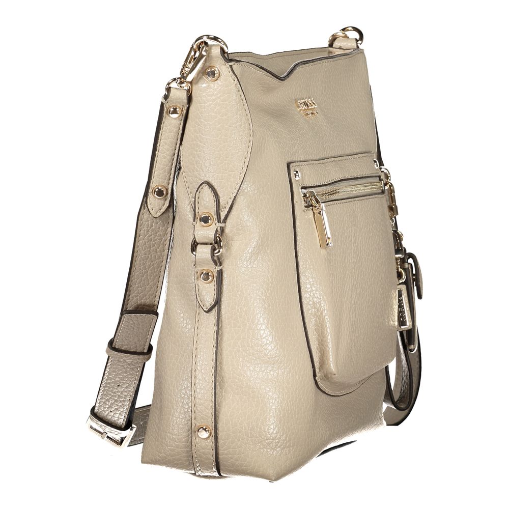 Guess Jeans Beige Polyurethane Women's Handbag Guess Jeans