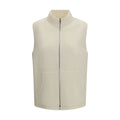 RIER Beige Wool Oves Aries Sleeveless Jacket