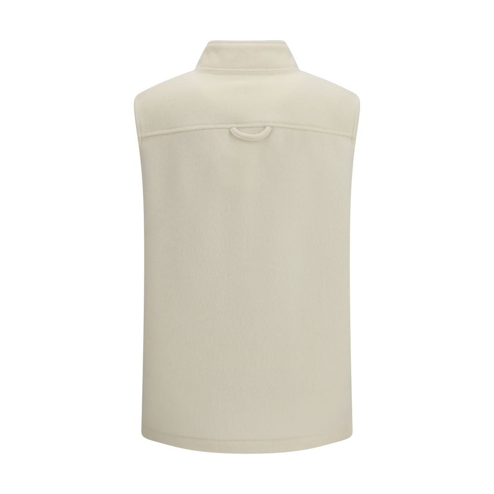 RIER Beige Wool Oves Aries Sleeveless Jacket