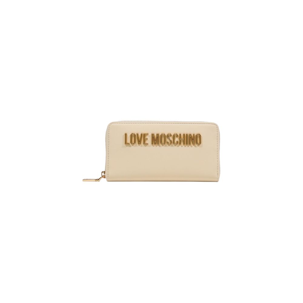 Love Moschino Beige Polyethylene Wallet Love Moschino