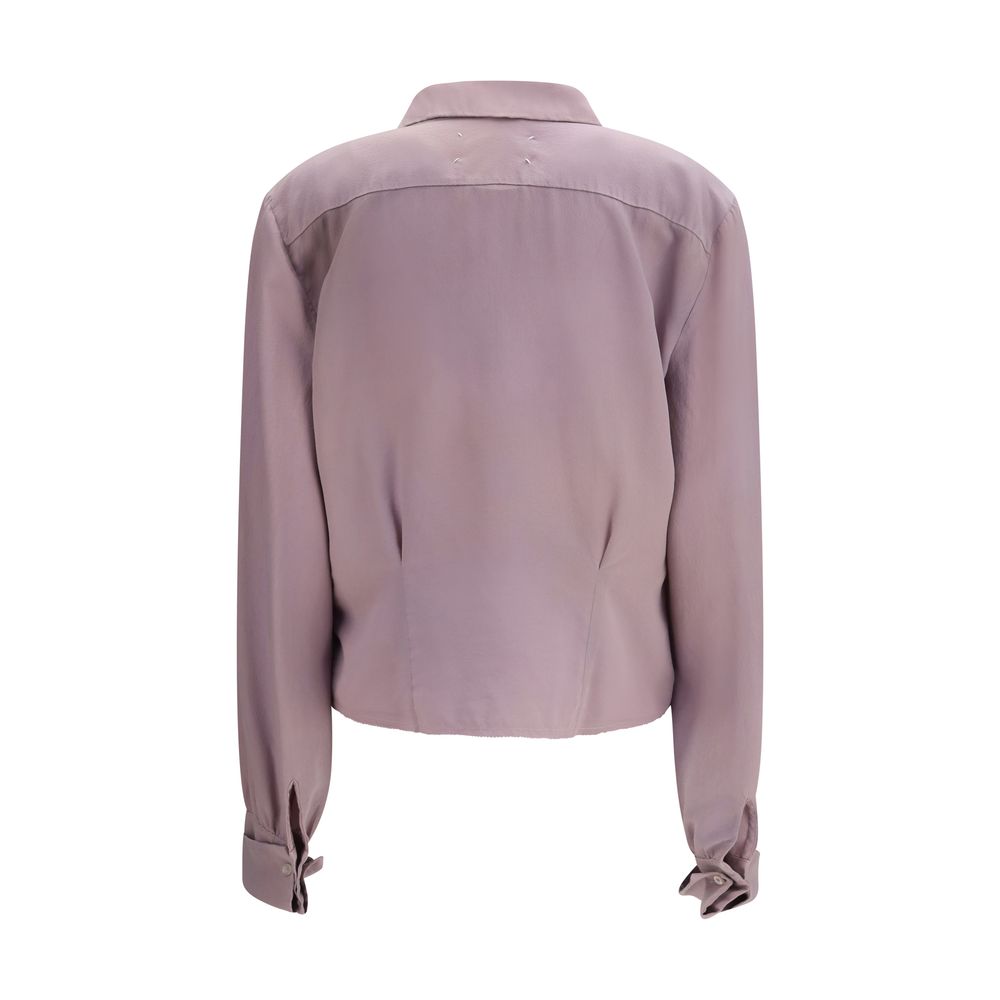 Maison Margiela Purple Silk Shirt