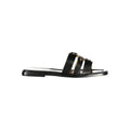 Twinset Black Leather Women's Sandal Twinset