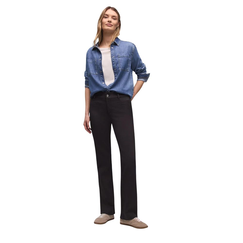 Street One Black Polyamide Pants