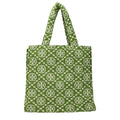 Tory Burch Green Cotton-Like Shoulder Bag