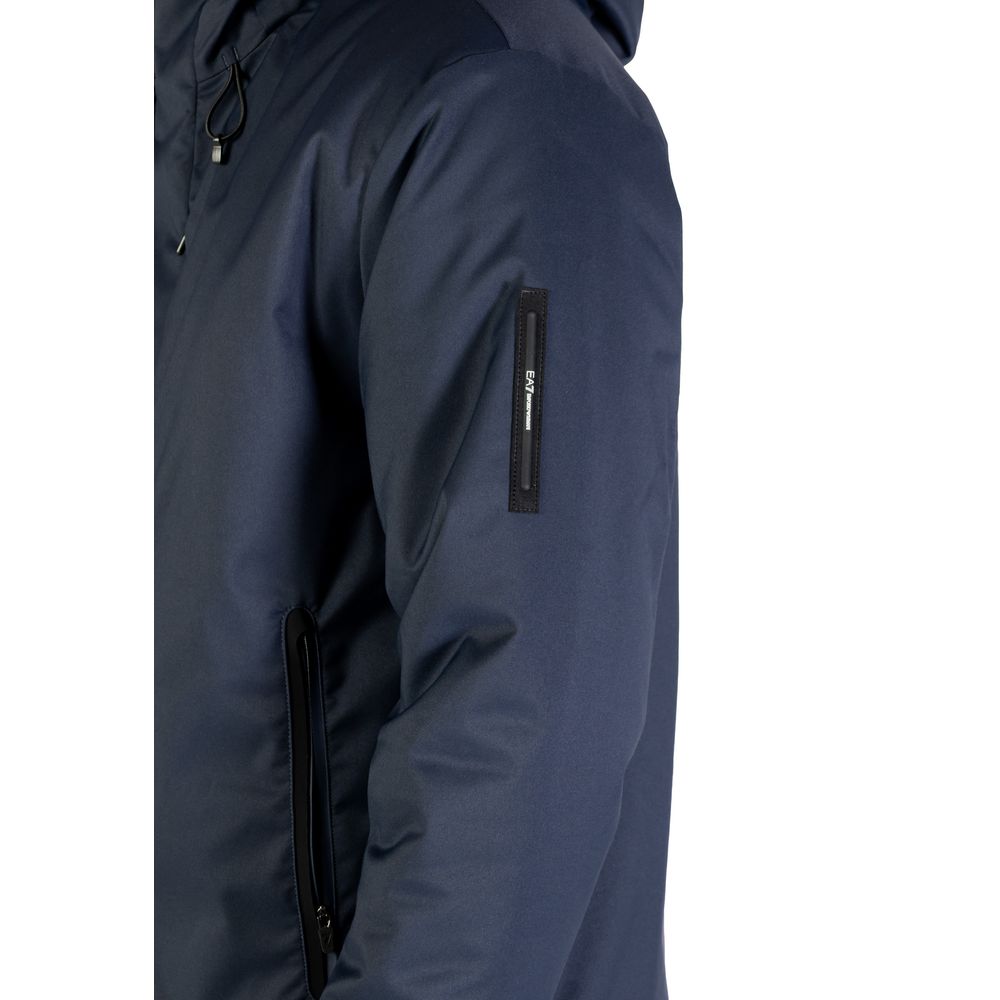 EA7 Emporio Armani Blue Polyester False EA7 Emporio Armani