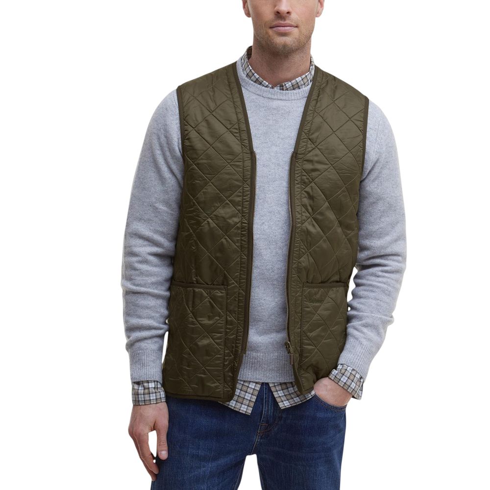 Barbour Green Polyamide Sleeveless Jacket