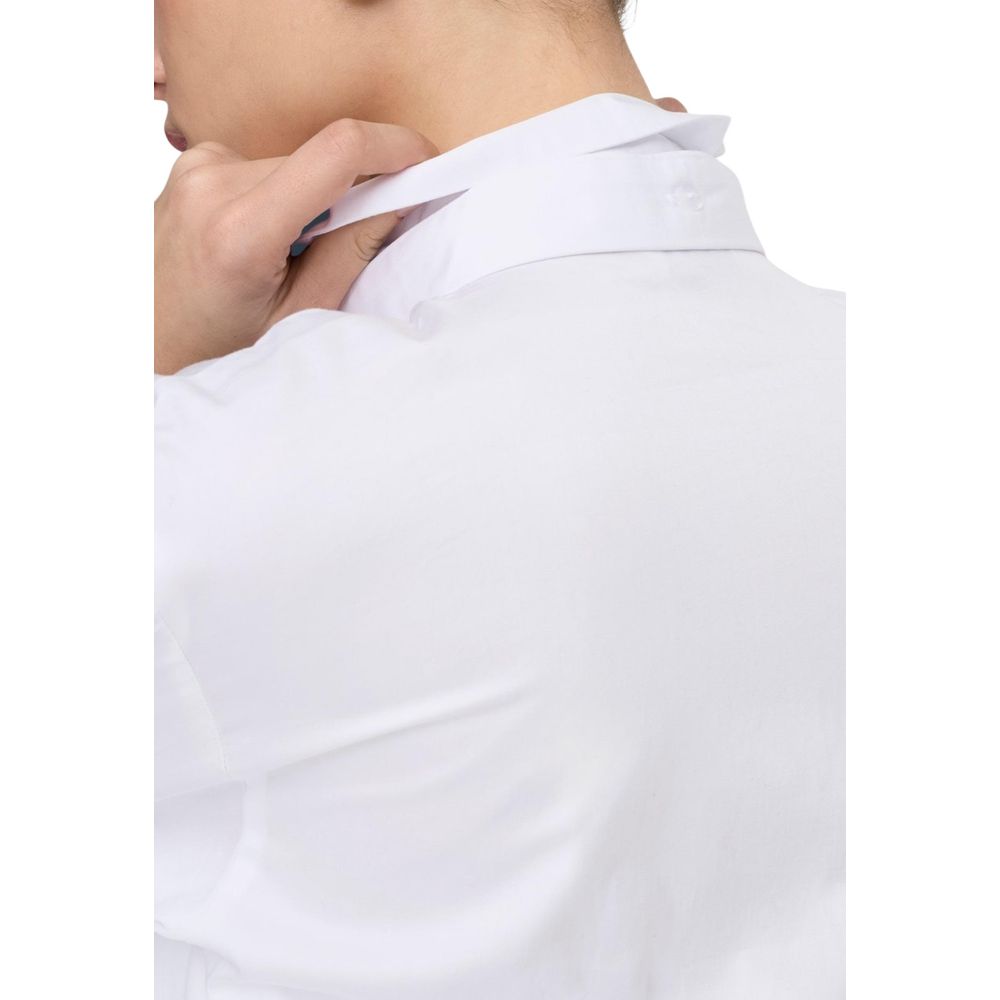 Jacqueline De Yong White Cotton Blouse