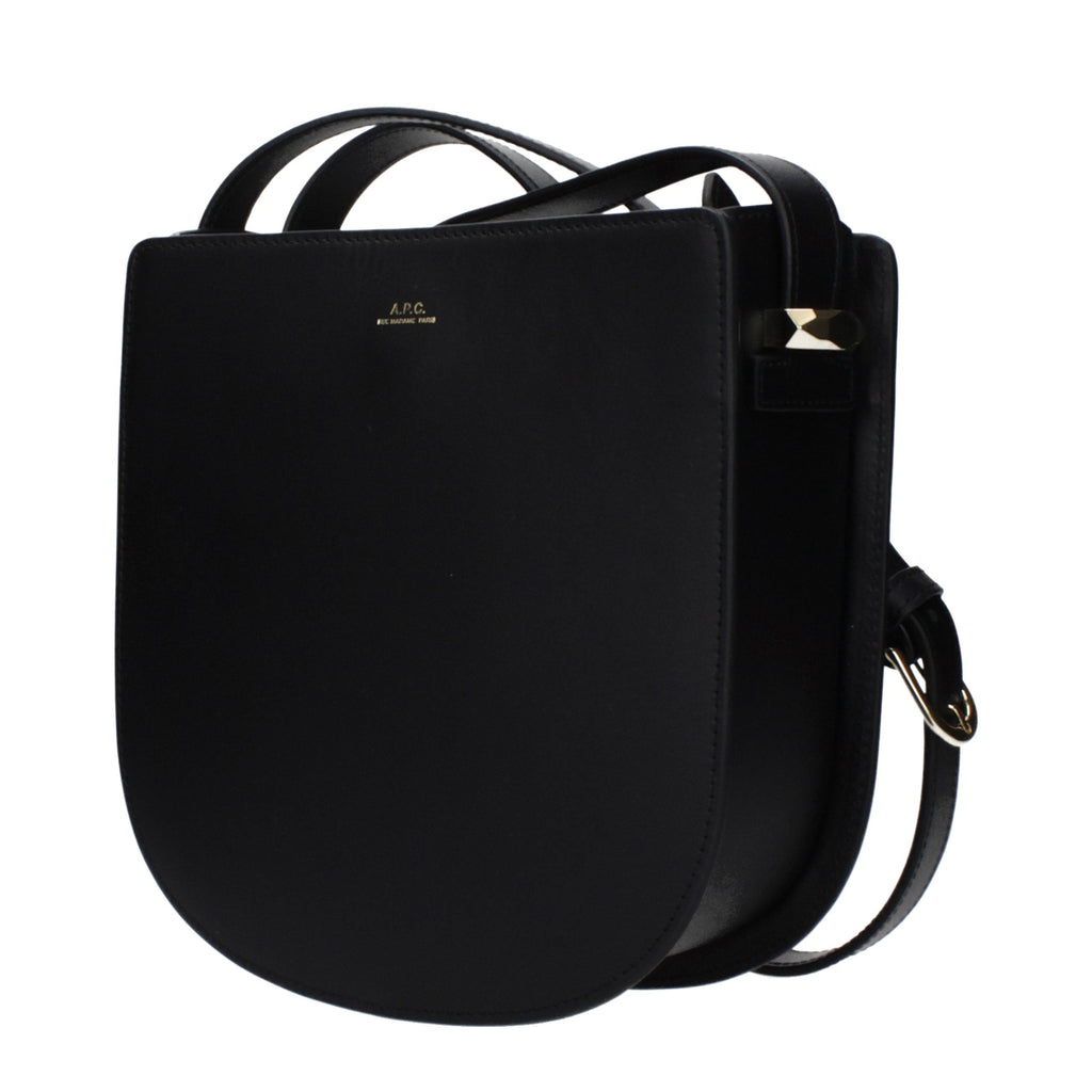 A.P.C. Black Leather Crossbody Bag A.P.C.