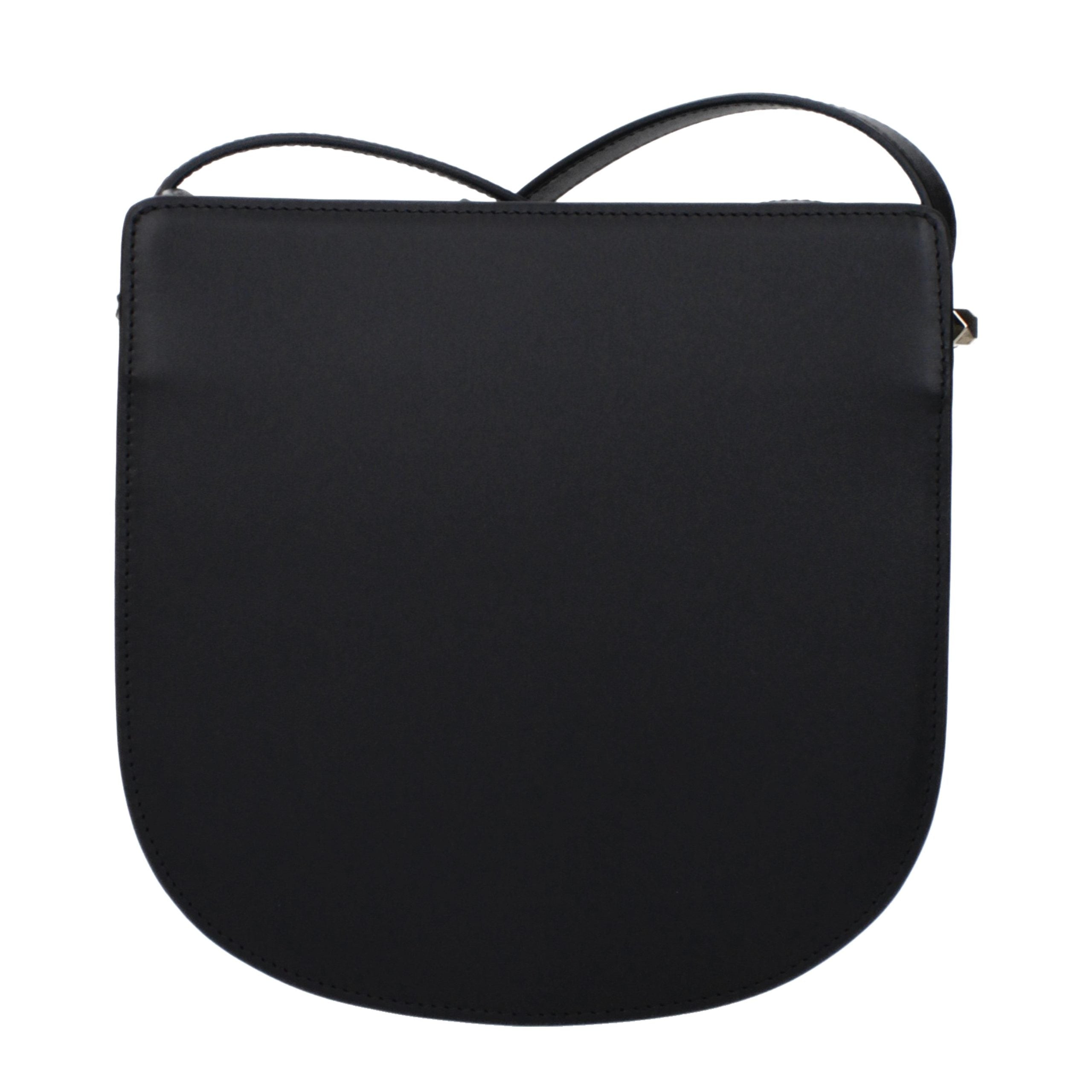A.P.C. Black Leather Crossbody Bag A.P.C.