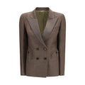 Blazé Milano Brown Wool Blazer Blazé Milano
