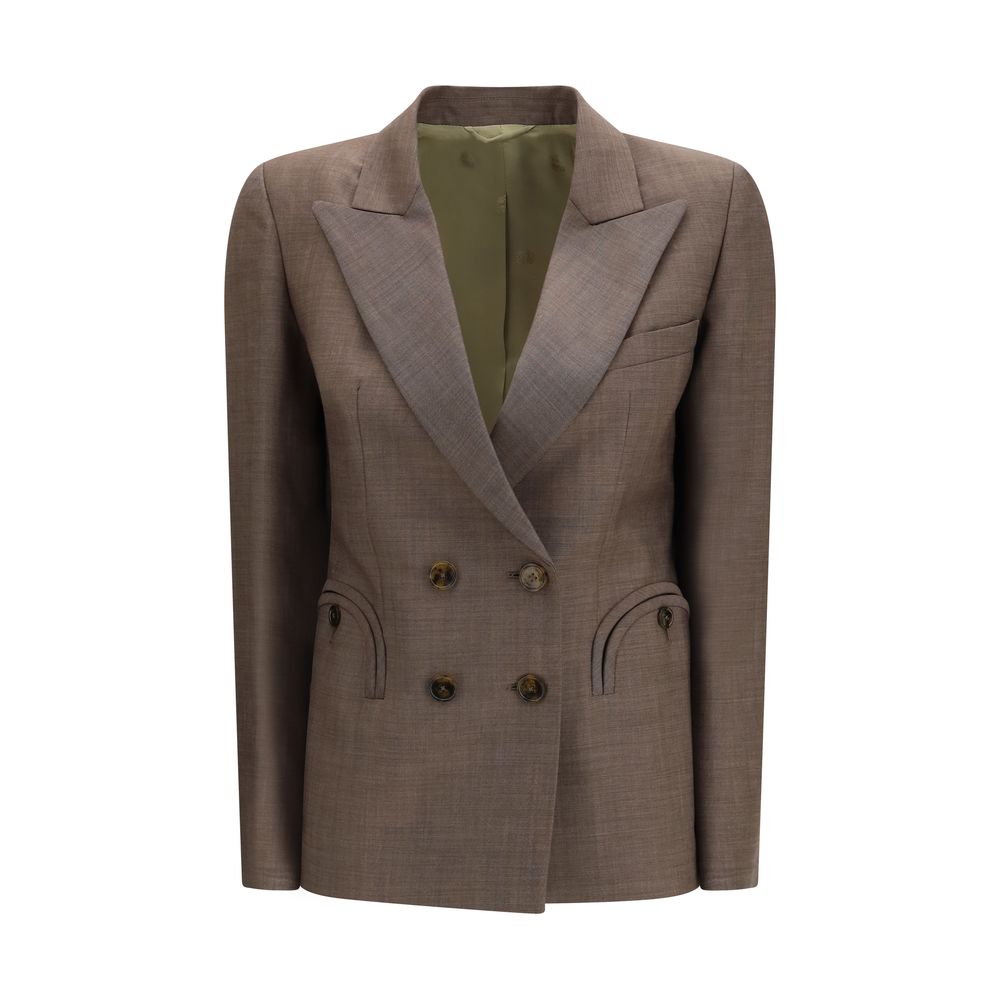 Blazé Milano Brown Wool Blazer Blazé Milano