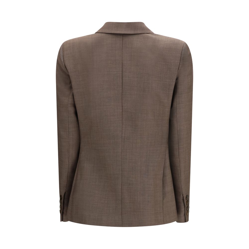 Blazé Milano Brown Wool Blazer Blazé Milano