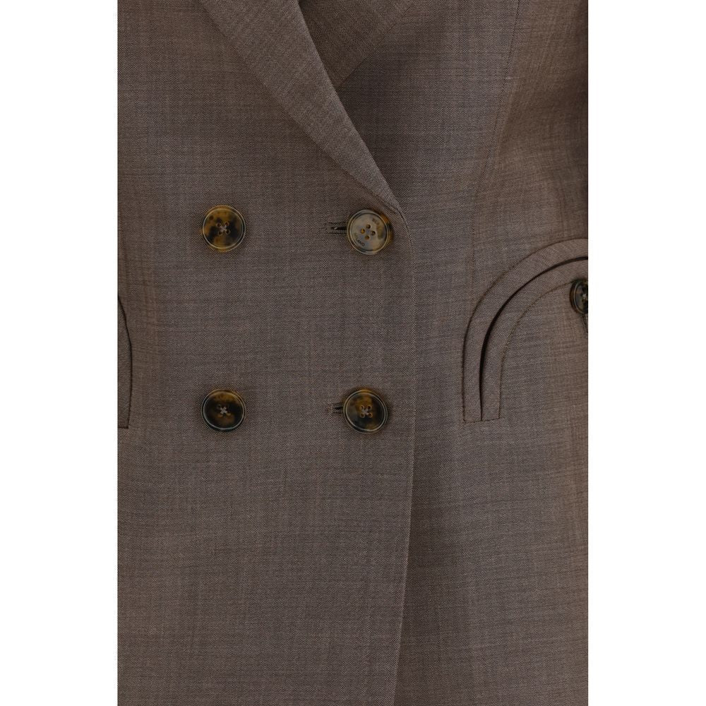 Blazé Milano Brown Wool Blazer Blazé Milano