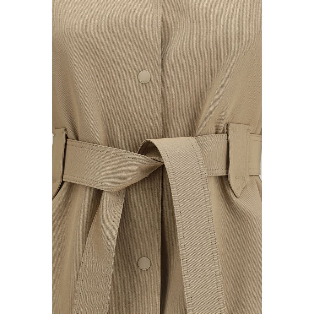 Max Mara Brown Wool Oves Aries Sleeveless Jacket