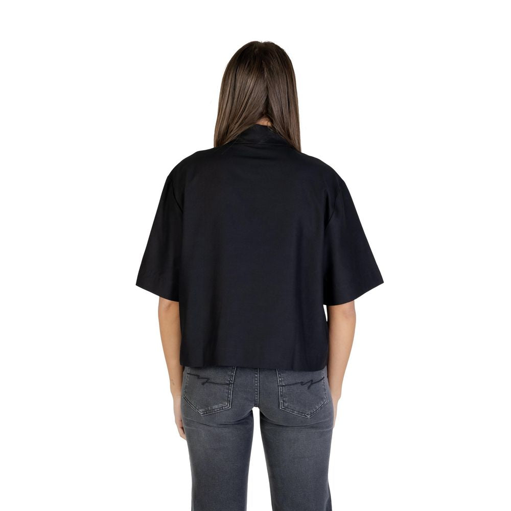 Colcci Black Viscose Shortsleeve Shirt