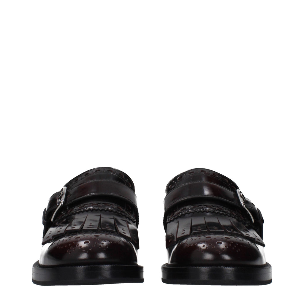 Church's Red Leather Slip-On Loafers