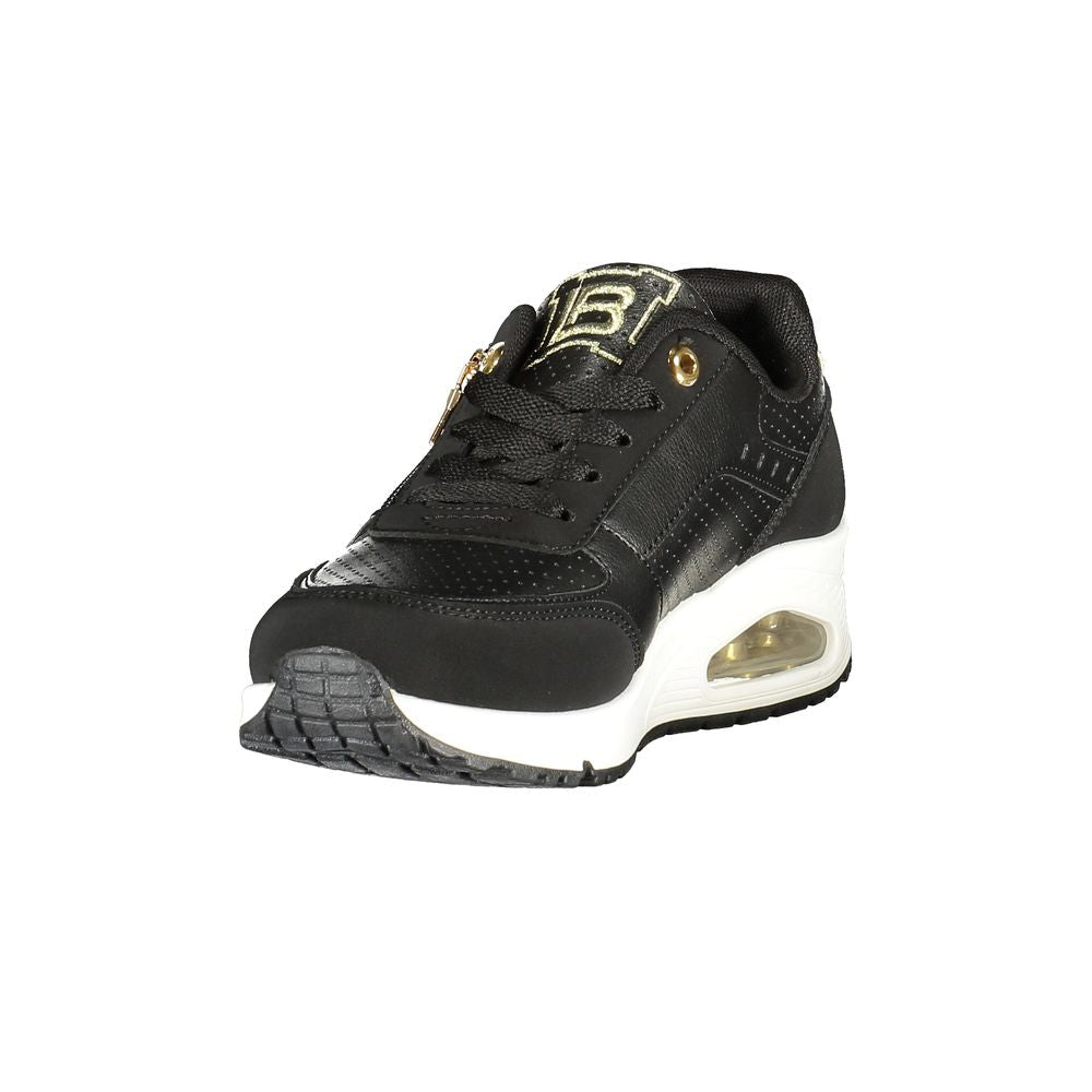 Laura Biagiotti Black Polyester Women Sneaker Laura Biagiotti