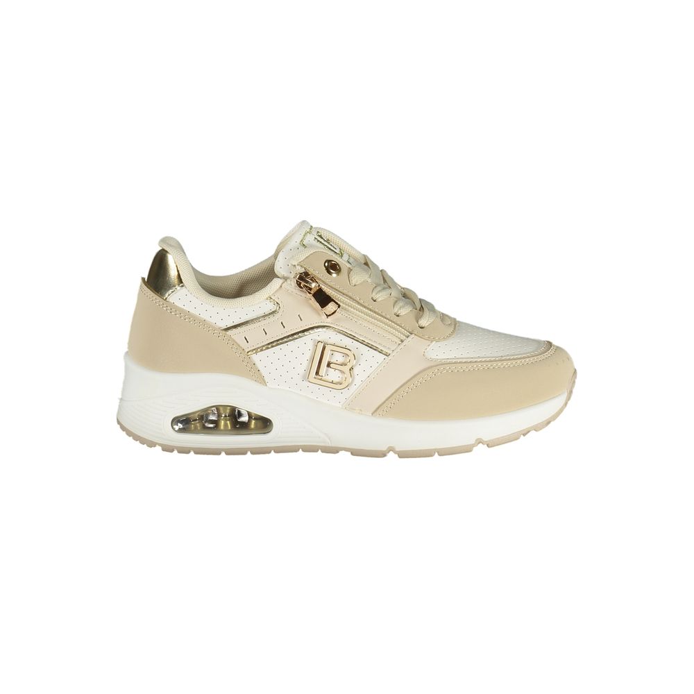 Laura Biagiotti Beige Polyurethane Women Sneaker Laura Biagiotti