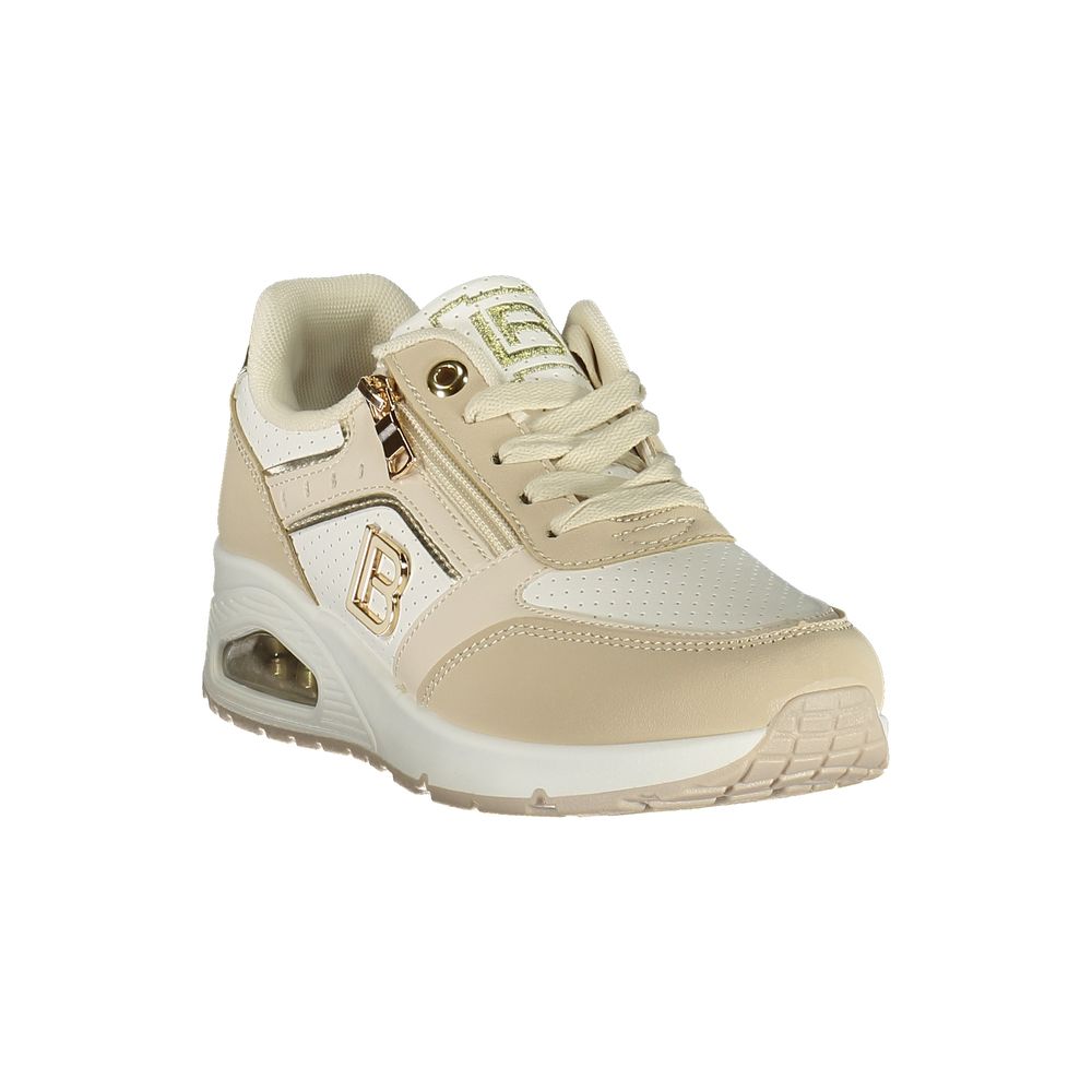 Laura Biagiotti Beige Polyurethane Women Sneaker Laura Biagiotti