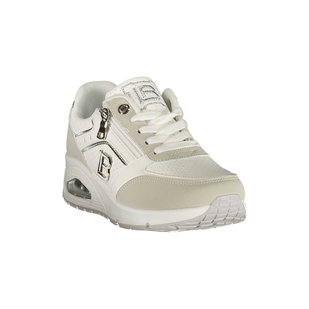 Laura Biagiotti Bianco Poliestere Women Sneaker Laura Biagiotti