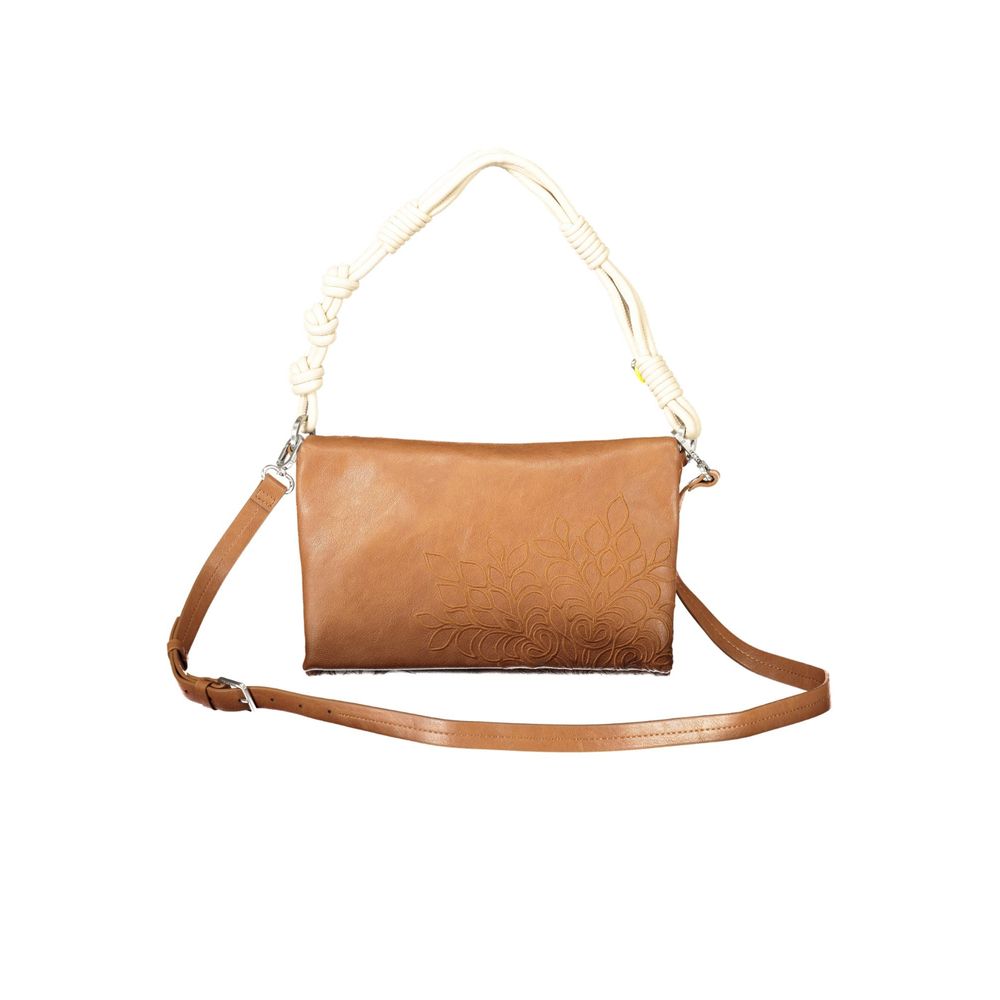 Desigual Marrone Polyurethane Women Handbag Desigual