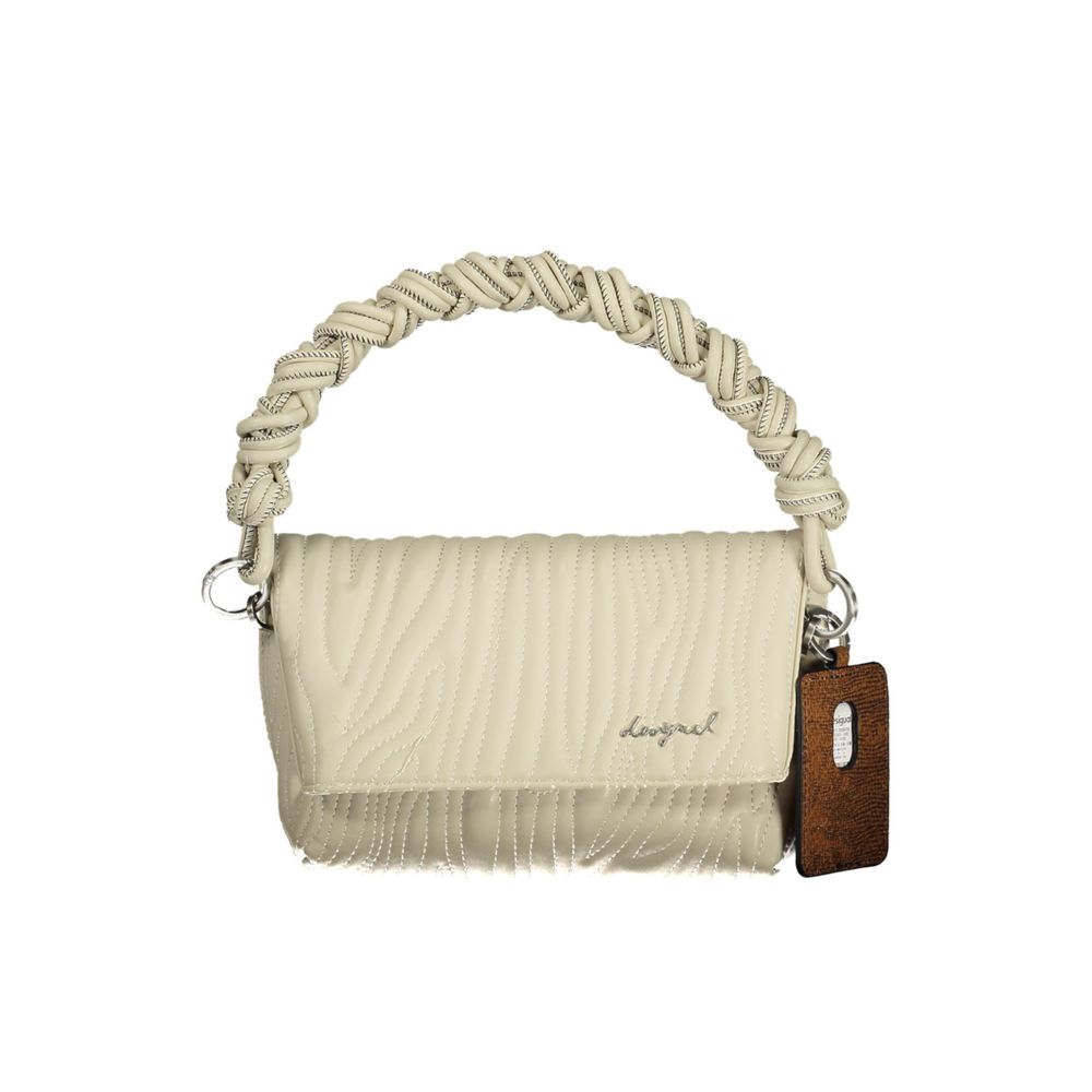 Desigual Ecru Polyurethane Women's Handbag