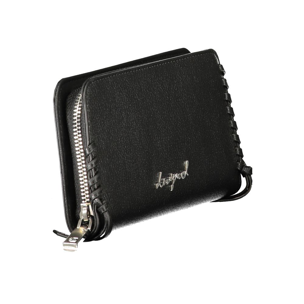 Desigual Black Polyurethane Women Wallet Desigual
