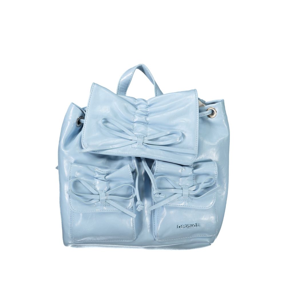 Desigual Azzurro Poliuretano Women Backpack Desigual