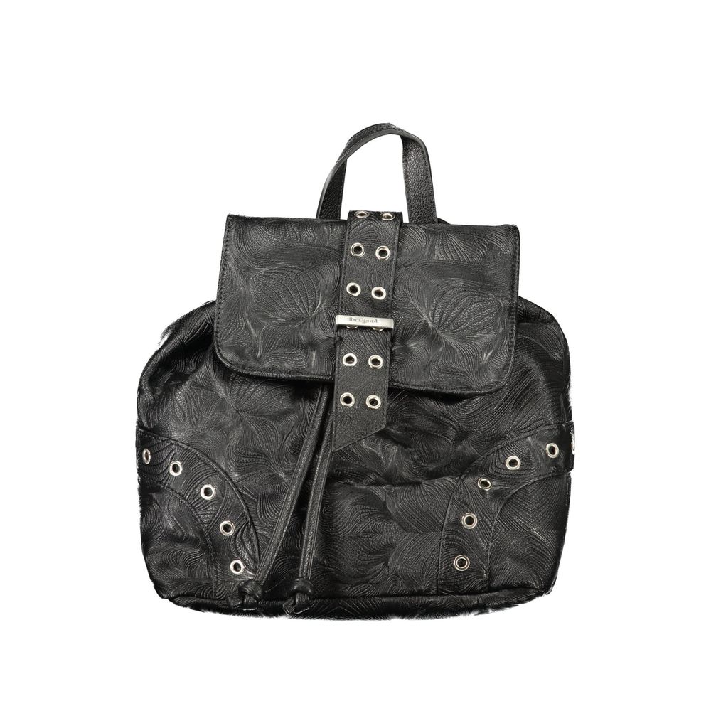 Desigual Black Polyurethane Women Backpack