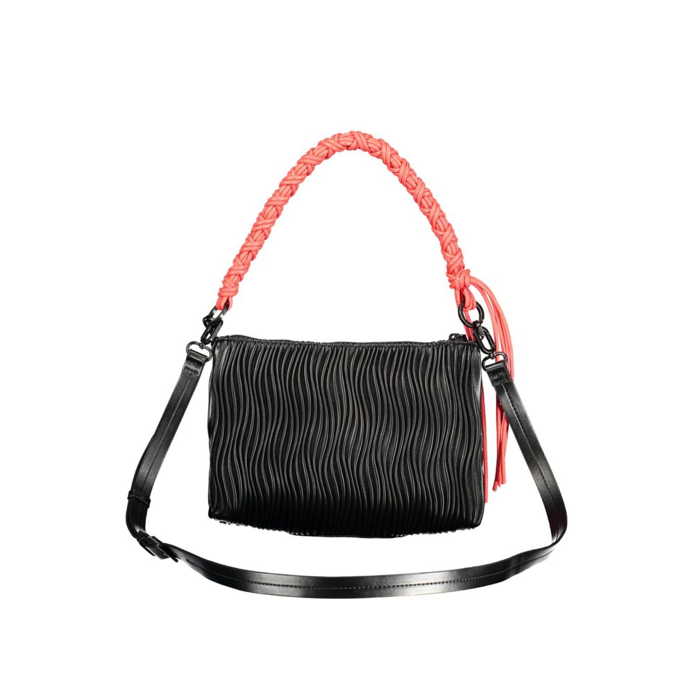 Desigual Nero Poliuretano Women Handbag