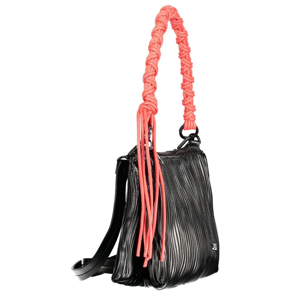 Desigual Nero Poliuretano Women Handbag
