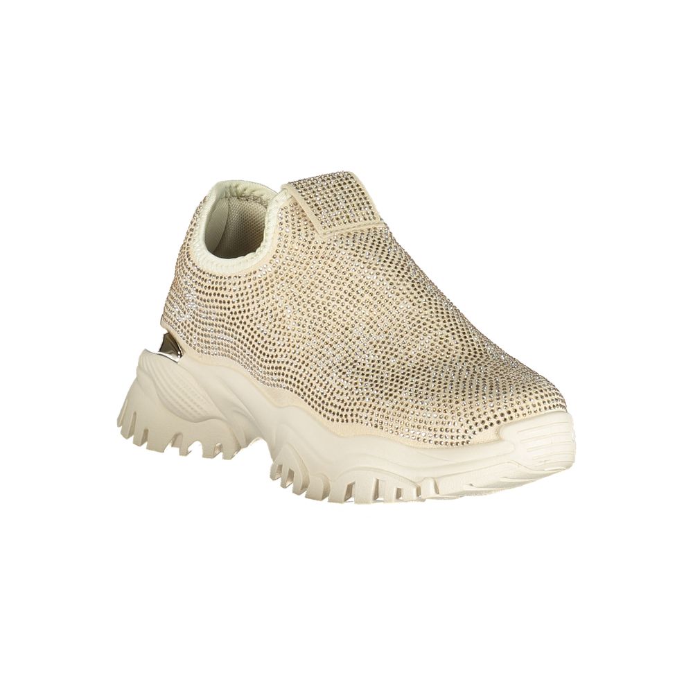 Laura Biagiotti Beige Polyurethane Women Sneaker Laura Biagiotti
