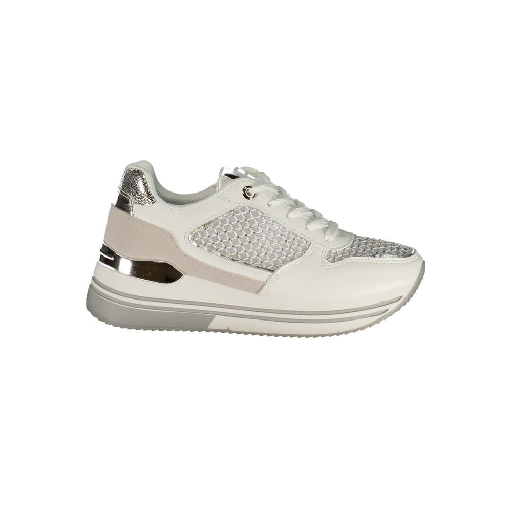 Laura Biagiotti Bianco Polyurethane Women Sneaker Laura Biagiotti