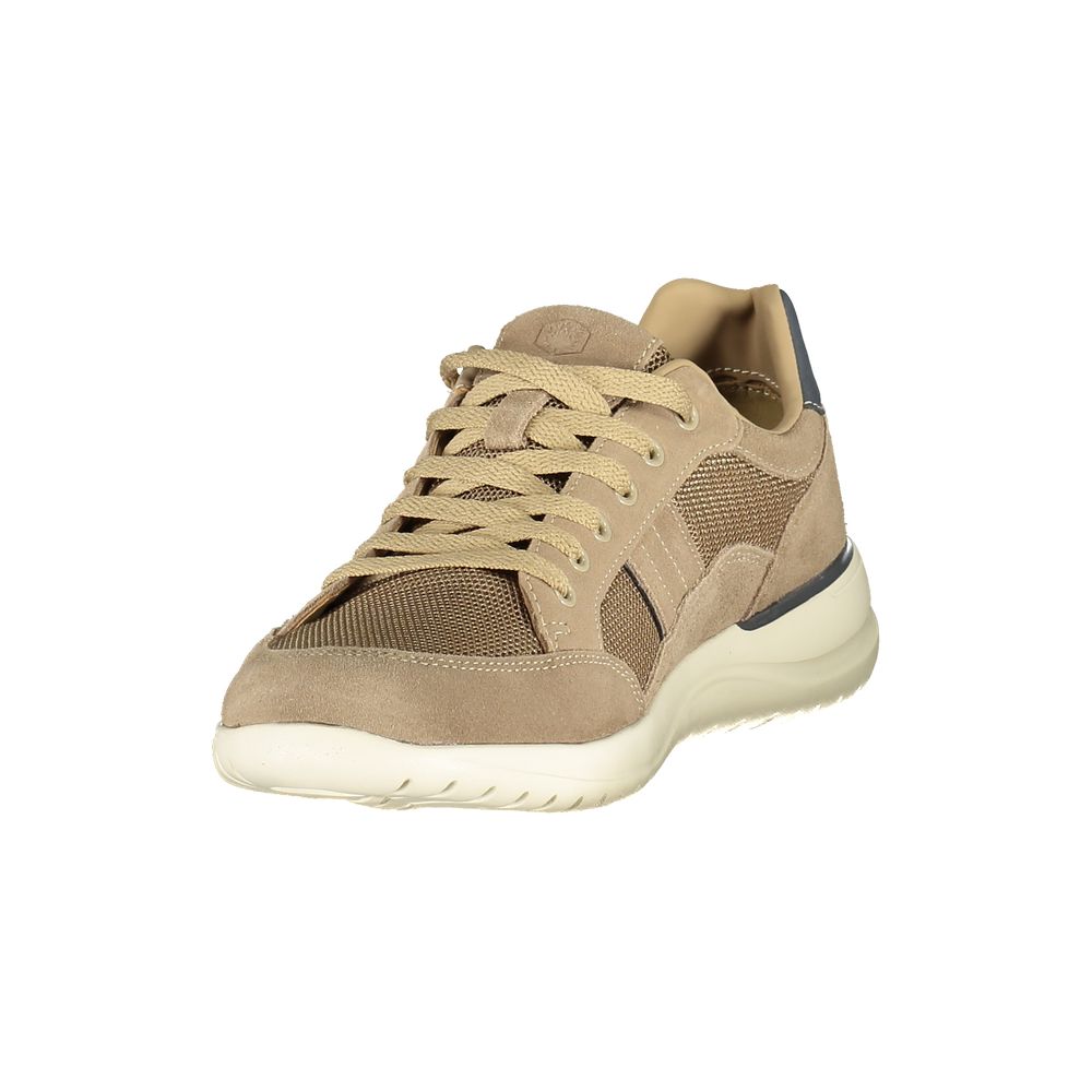 Lumberjack Beige Polyurethane Men's Sneaker