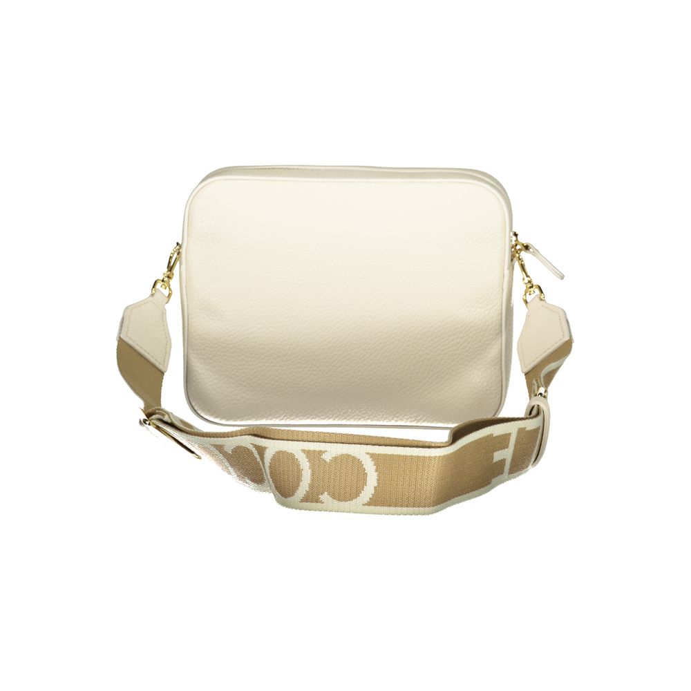 Coccinelle Bianco Leather Women Handbag Coccinelle