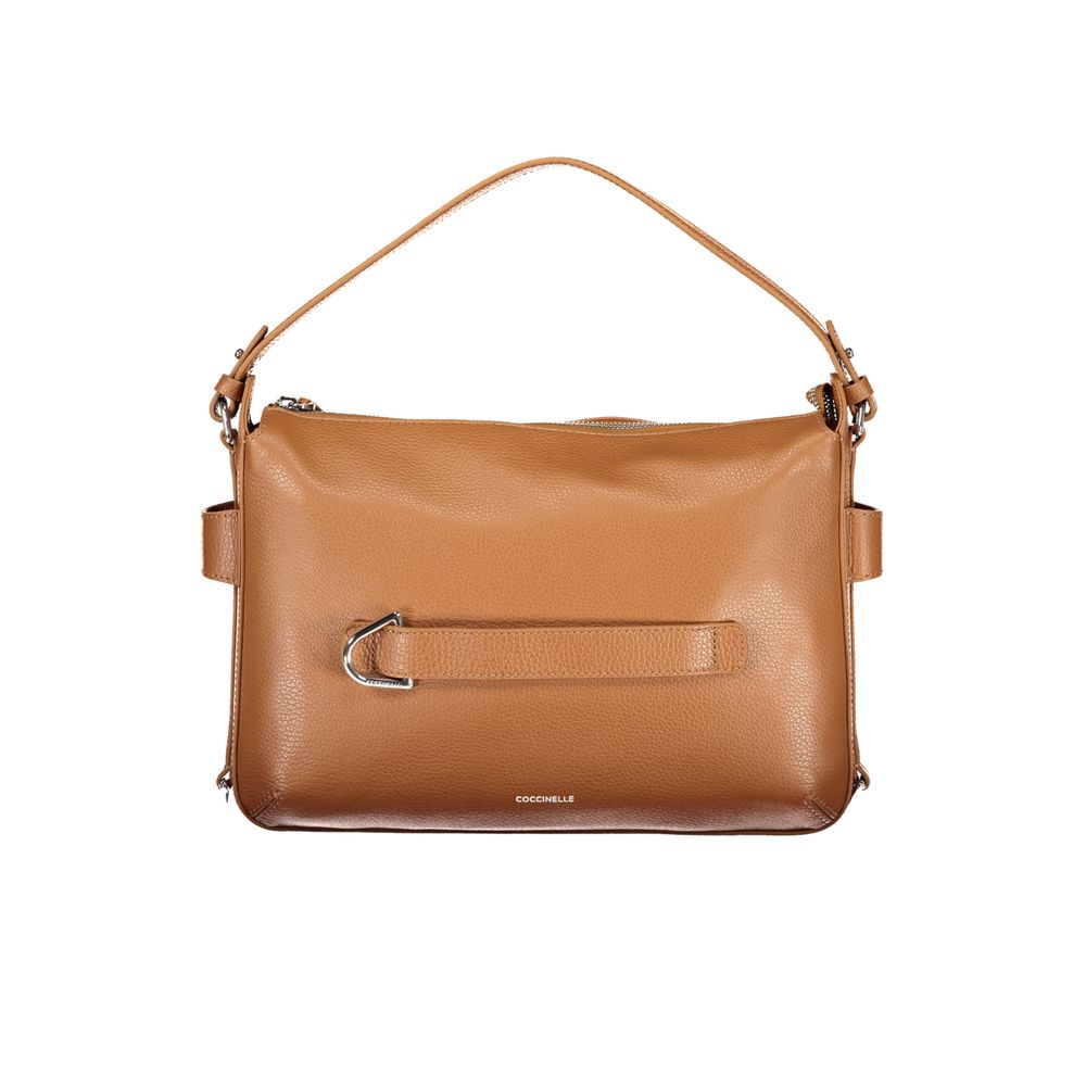 Coccinelle Marrone Leather Women Handbag Coccinelle