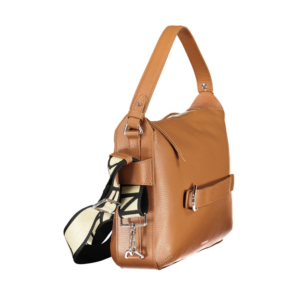 Coccinelle Marrone Leather Women Handbag Coccinelle