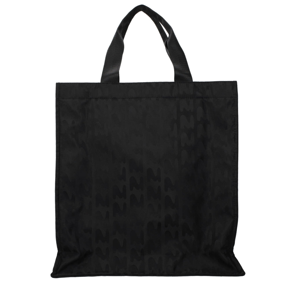MSGM Black Fabric Handbag