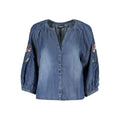 Desigual Blue Lyocell Women's Shirt Desigual