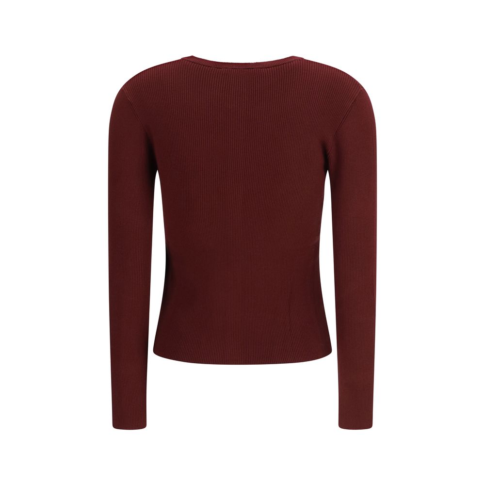 Max Mara Bordeaux Viscose Cardigan