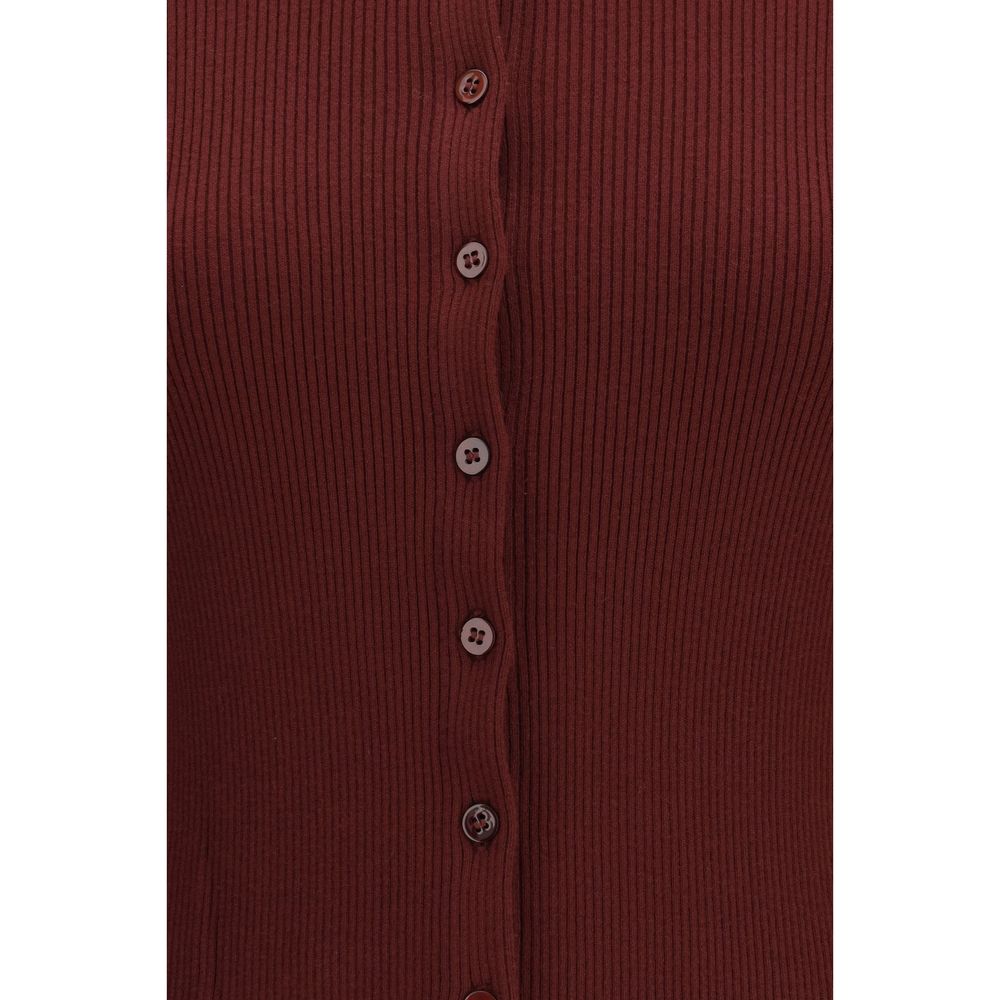 Max Mara Bordeaux Viscose Cardigan