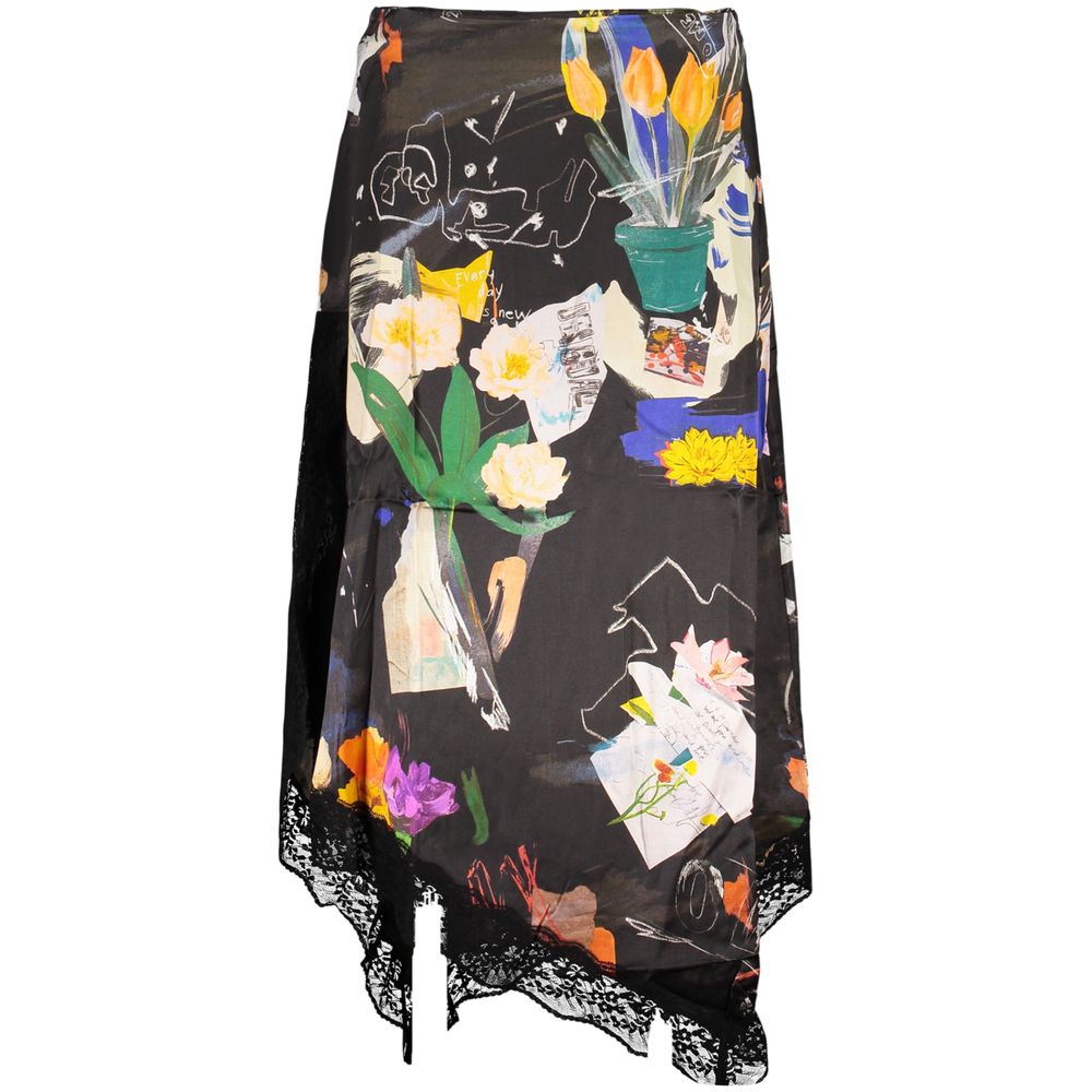 Desigual Nero Poliammide Women Skirt