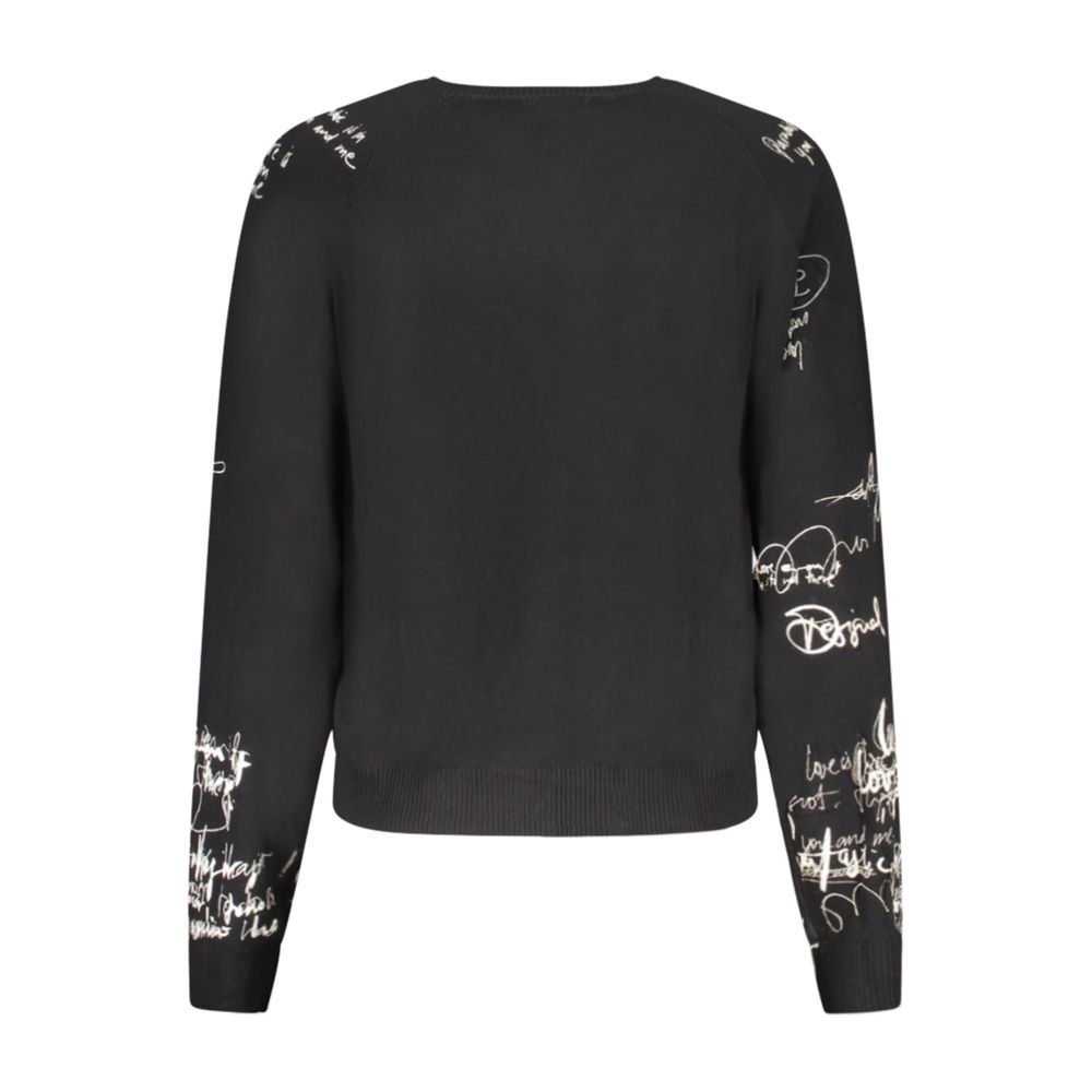 Desigual Nero Viscosa Women Sweater
