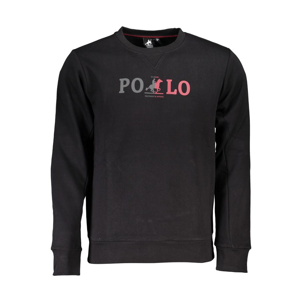 U.S. Grand Polo Black Cotton Men's Sweatshirt