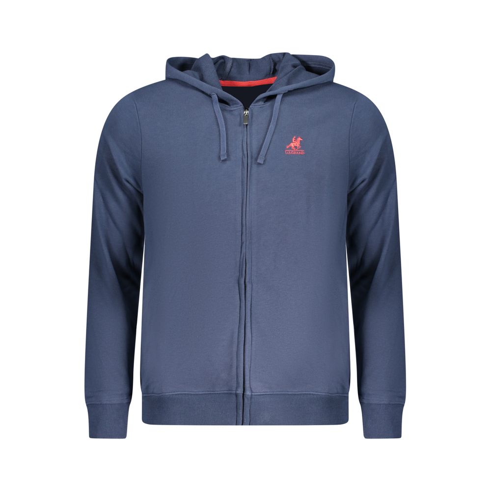 U.S. Grand Polo Blue Cotton Men Sweatshirt