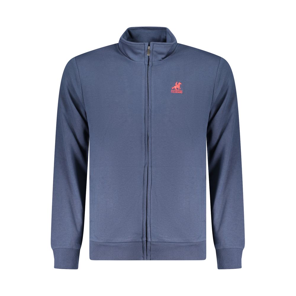 U.S. Grand Polo Blue Cotton Men's Sweatshirt U.S. Grand Polo