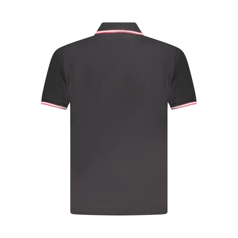U.S. Grand Polo Black Cotton Mens Polo Shirt