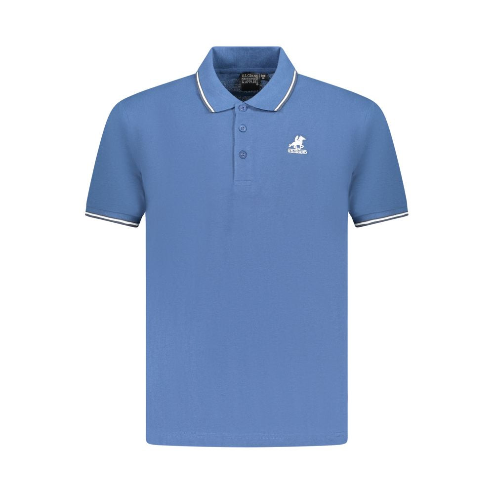 U.S. Grand Polo Blue Cotton Men's Polo Shirt