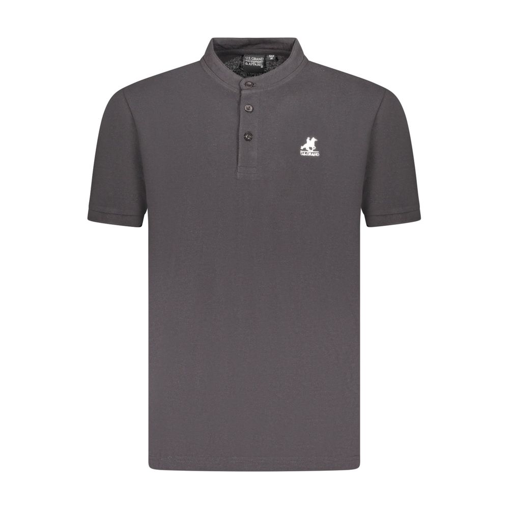 U.S. Grand Polo Black Cotton Men Polo Shirt
